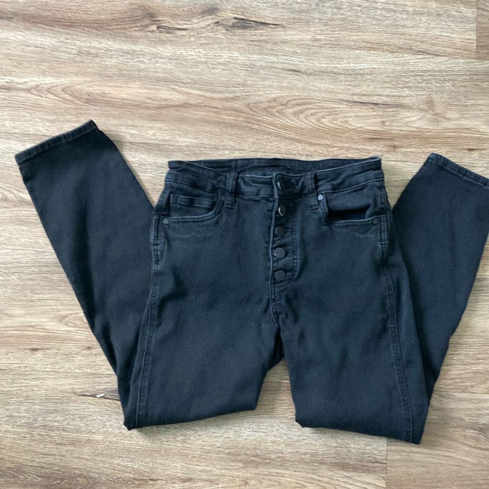 Kut from the Kloth Black High-Waisted Jeans Sz 6